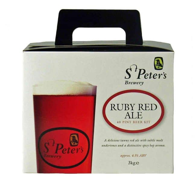 st peters ruby red ale beer kit