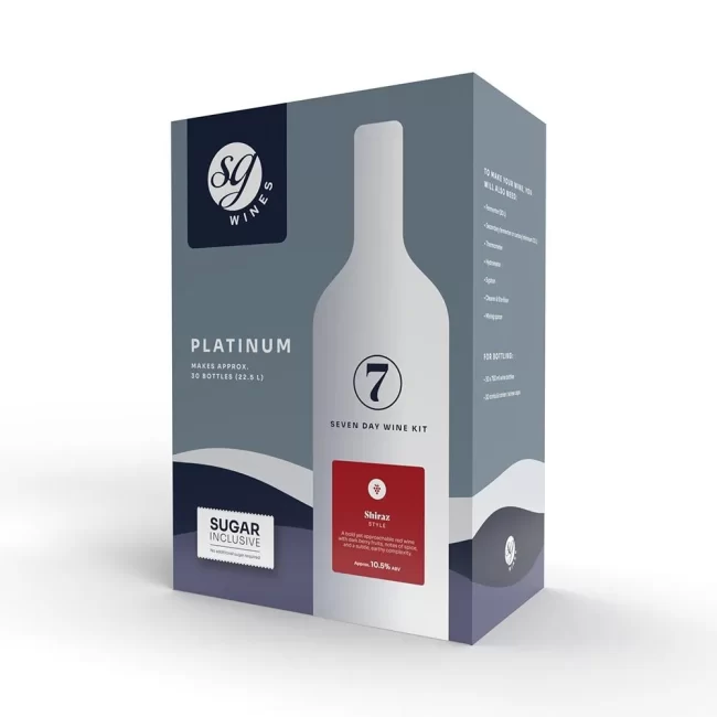 sg shiraz wine kit