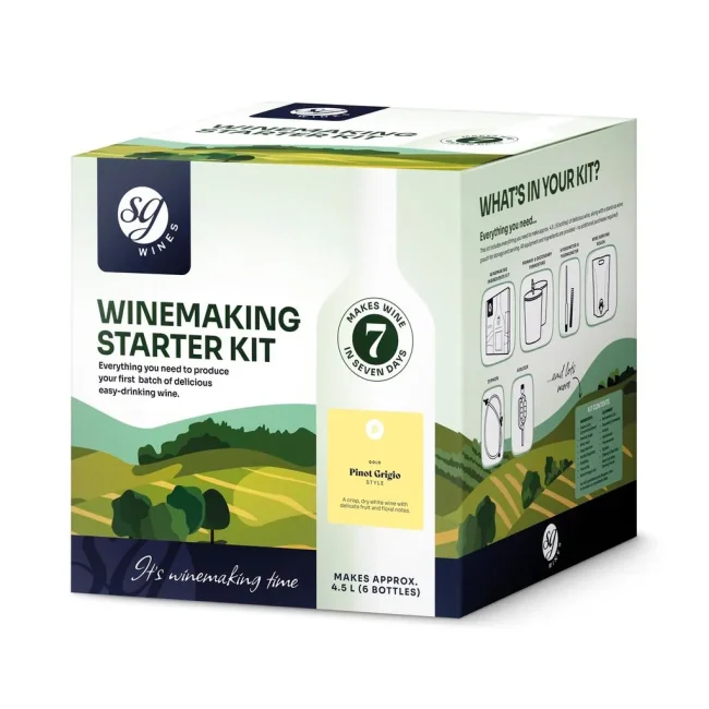 SG Wines 4.5 L Winemaking Starter Kit – Pinot Grigio
